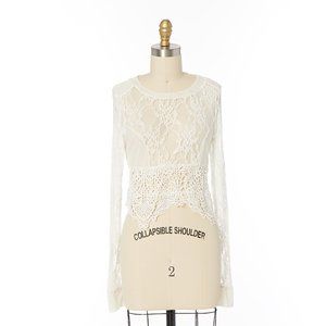 SABO SKIRT Lace Mesh Top